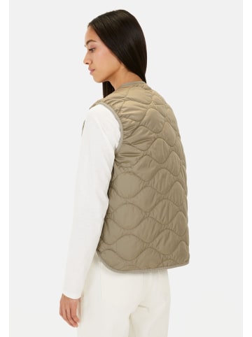 Camel Active Steppweste aus recyceltem Polyester in Salbei Grün