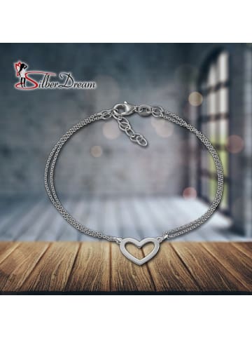 SilberDream 925 Sterling Silber Damen SilberDream Armbänder Herz ca. 19cm