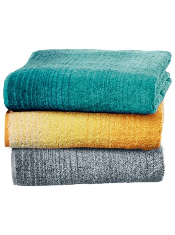 Dyckhoff Jacquard Bio Handtuch Colori in türkis