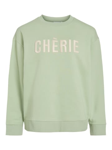 Vila Langärmeliges Sweatshirt in Smoke Green