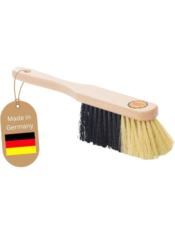 Novaliv KUNSTBORSTEN Handfeger Besen weiche Borsten - Schrankbesen Camping Han in Braun