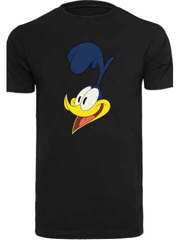 F4NT4STIC T-Shirt Looney Tunes Road Runner Face in schwarz