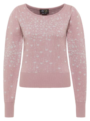 myMo at night Damen Strickpullover in Mauve Silber