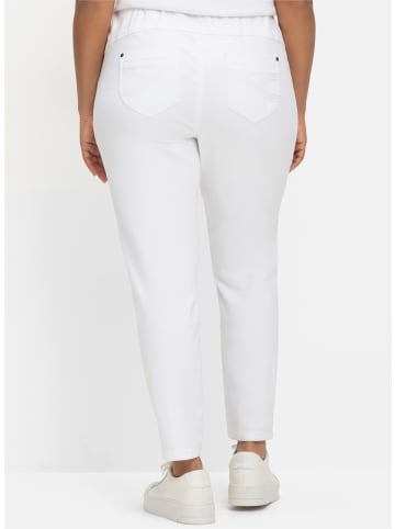 sheego Schlupfjeans in white denim