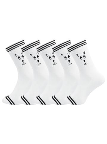 Unabux Sportsocken Touchdown in weiß/FELINE