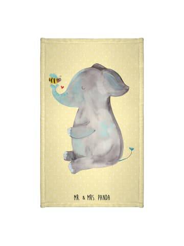 Mr. & Mrs. Panda Mini-Handtuch Elefant Biene ohne Spruch in Gelb Pastell