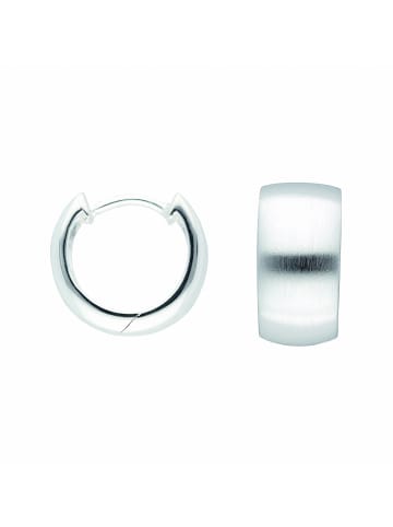 Adeliás Damen 925 Silber Ohrringe / Creolen Ø 14 mm in silber