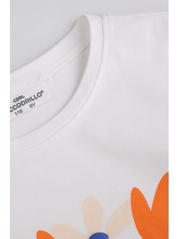 Coccodrillo T-Shirt mit kurzem Ärmel in weiß