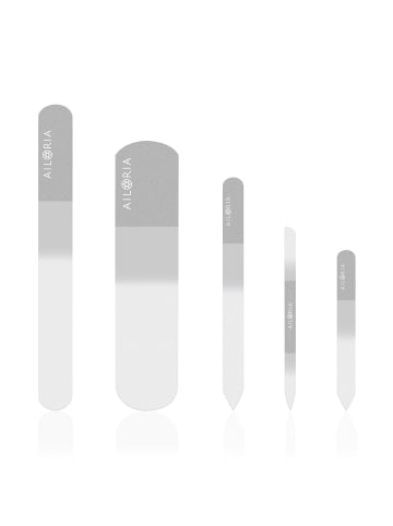 Ailoria CONTOUR LUXE Glas-Nagelfeilenset in silber