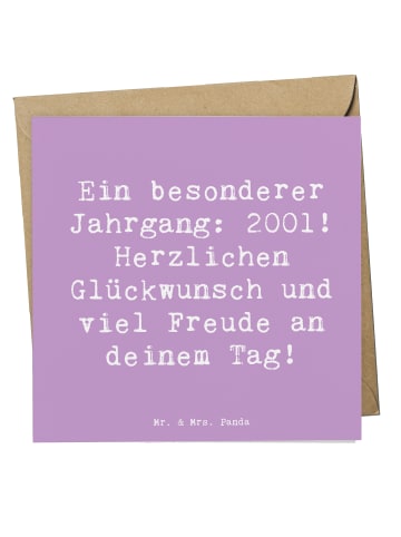 Mr. & Mrs. Panda Einladungskarte Spruch 2001 Geburtstag mit Spruch in Lavendeltraum