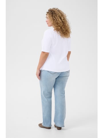 KAFFE curve T-shirt KCeloisa Regular fit in Optical White