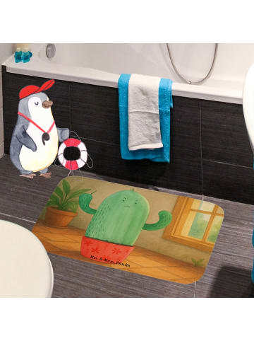 Mr. & Mrs. Panda duschmatten Kaktus Wut Design ohne Spruch in Weiß