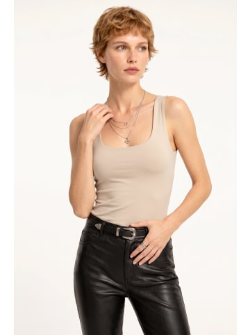 Alexa Dash Blouse in Beige