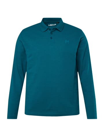 Men Plus Poloshirt in rauchblau