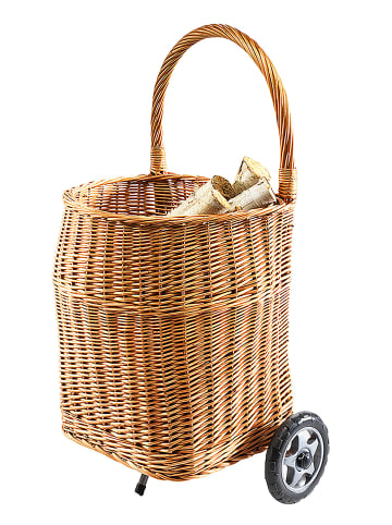 kobolo Kaminholzkorb ROLLLOGTOTE in Braun