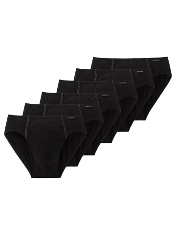 Schiesser Slip 6er Pack in Schwarz