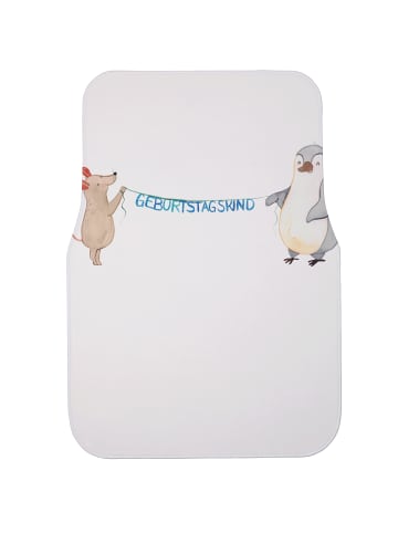 Mr. & Mrs. Panda Kfz-Fußmatte Maus Pinguin Geburtstag ohne Spruch in Schwarz