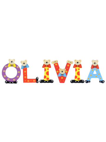 Playshoes Deko-Buchstaben "OLIVIA" in bunt