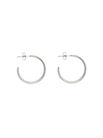 faina Women C Hoop Earrings in Silver