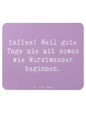 Mr. & Mrs. Panda Mauspad Spruch Freude am Kaffee mit Spruch in Lavendeltraum