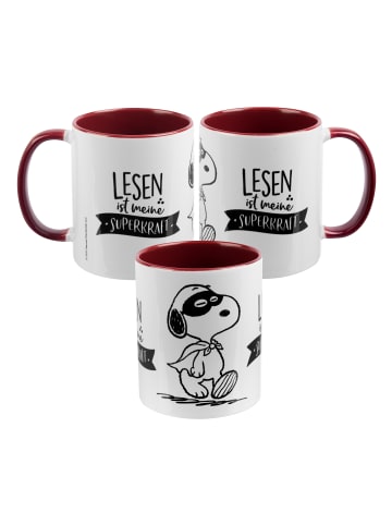 United Labels The Peanuts Tasse Snoopy - Lesen ist meine Superkraft - Keramik, 320 ml in weiß