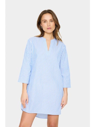 SAINT TROPEZ Stricktunika SamaraSZ Lockere Passform in Palace Blue Ice Stripe