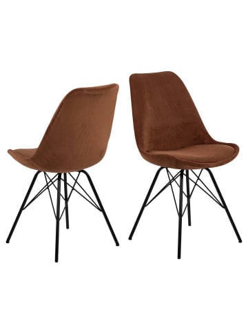 ebuy24 Esszimmerstuhl Eris Orange 2er Set