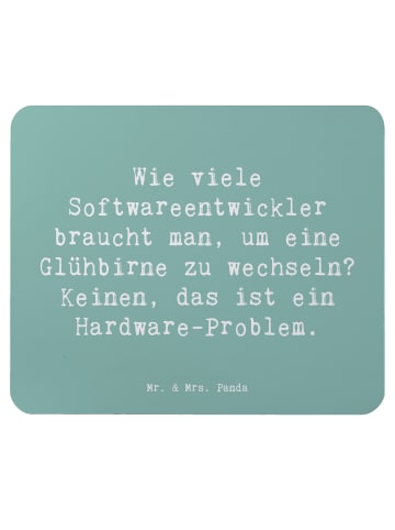 Mr. & Mrs. Panda Mouse Pad Spruch Softwareentwickler Glühbirne m... in Meeresbrise
