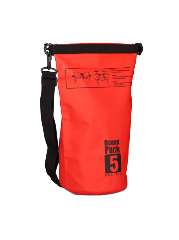 relaxdays Ocean Pack in Rot - 5 l