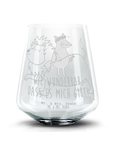 Mr. & Mrs. Panda Whiskeyglas Sternzeichen Löwe ohne Spruch in Transparent