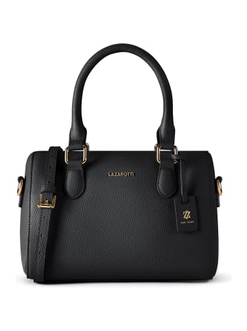 Lazarotti Bologna Leather Bowling-Bag Handtasche Leder 26 cm in black