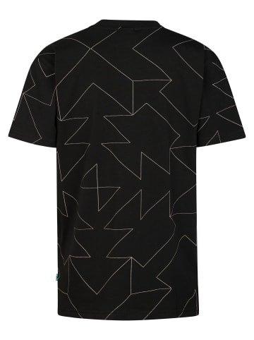 Petrol Industries Allover-Print T-Shirt Luchador in Schwarz