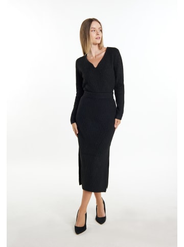 DreiMaster Damen Strickrock in Schwarz