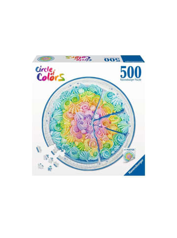 Ravensburger Puzzle 500 Teile Erwachsenenpuzzle 500 Teile - Circle of Colors - Regenbogenkuchen Ab 12 Jahre in bunt