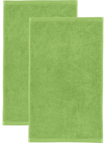 Erwin Müller Frottier Gästetuch 2er-Pack Heidenheim in apfelgrün