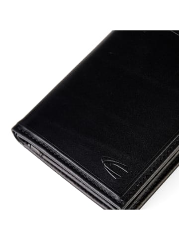 Camel Active Wood Geldbörse Leder 10 cm in black