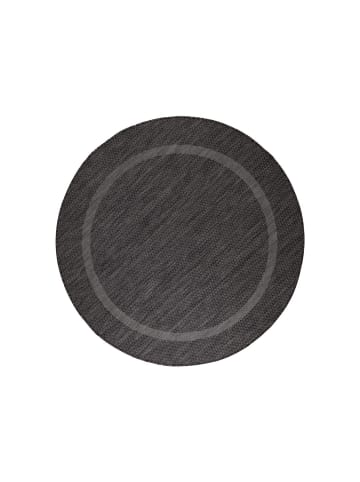 Melius Vivere Outdoor Teppich RELAX Schwarz Rund