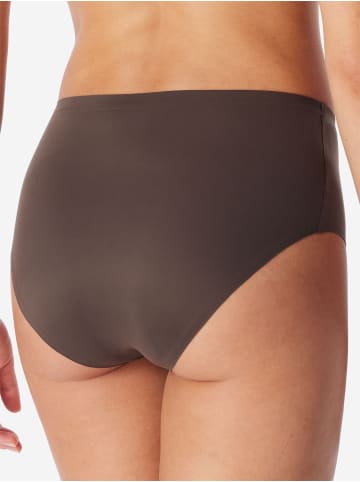 Schiesser Slip Invisible Soft in deep brown