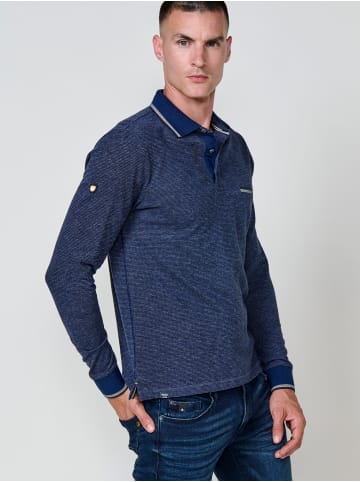 KOROSHI LangÃ¤rmliges poloshirt in blau
