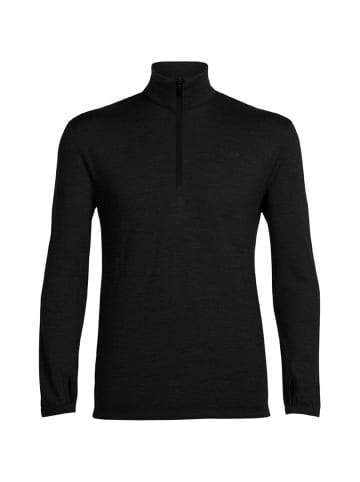 icebreaker Rollkragenpullover M Original LS Half Zip in Black