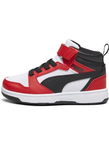 Puma Kinder Sneaker "Rebound V6 Mid AC+ PS" in Weiß