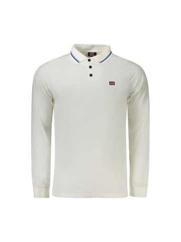 NORWAY 1963 Weiß Blau Polyamid Herren Pullover