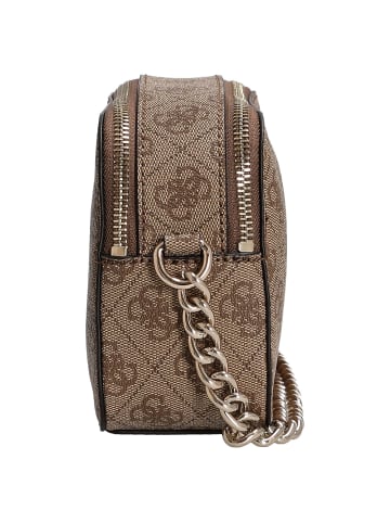 Guess Noelle II Crossbody - Umhängetasche 20 cm (dark taupe logo) in latte logo/brown