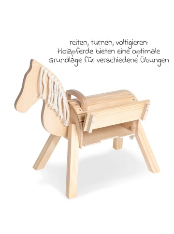 Pinolino Kleine Holzpferd Nelli mit Stauraum in brown