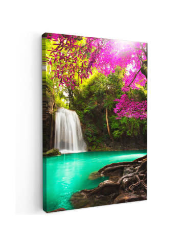 MuchoWow Leinwand bilder Magischer Wasserfall (BxH)