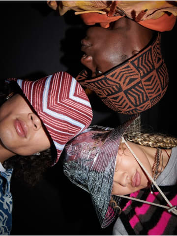 kangol Stoffhut in rot