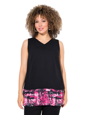 Ulla Popken Blusentop in schwarz