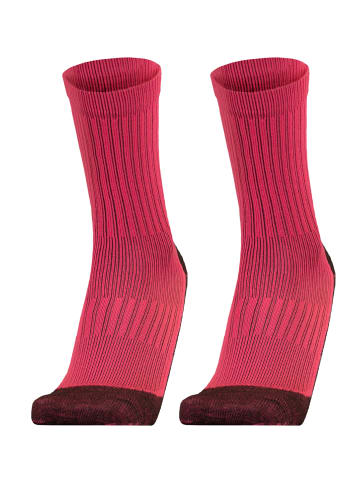 UphillSport Walking-Socken 'WINTER XC' 2er Pack in Pink/grey