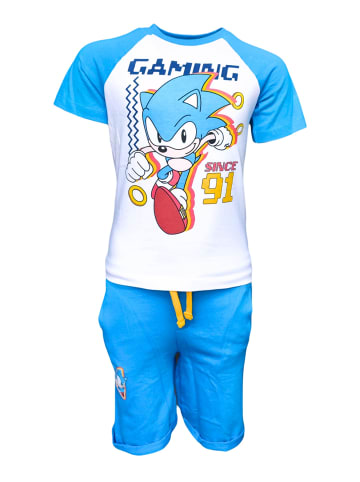 Sonic 2tlg.Outfit T-Shirt & Shorts Sonic The Hedgehog in Blau