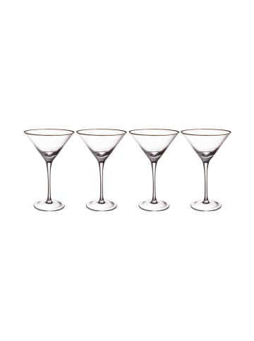 Butlers 4x Martini Glas 300ml GOLDEN TWENTIES in Transparent-Gold